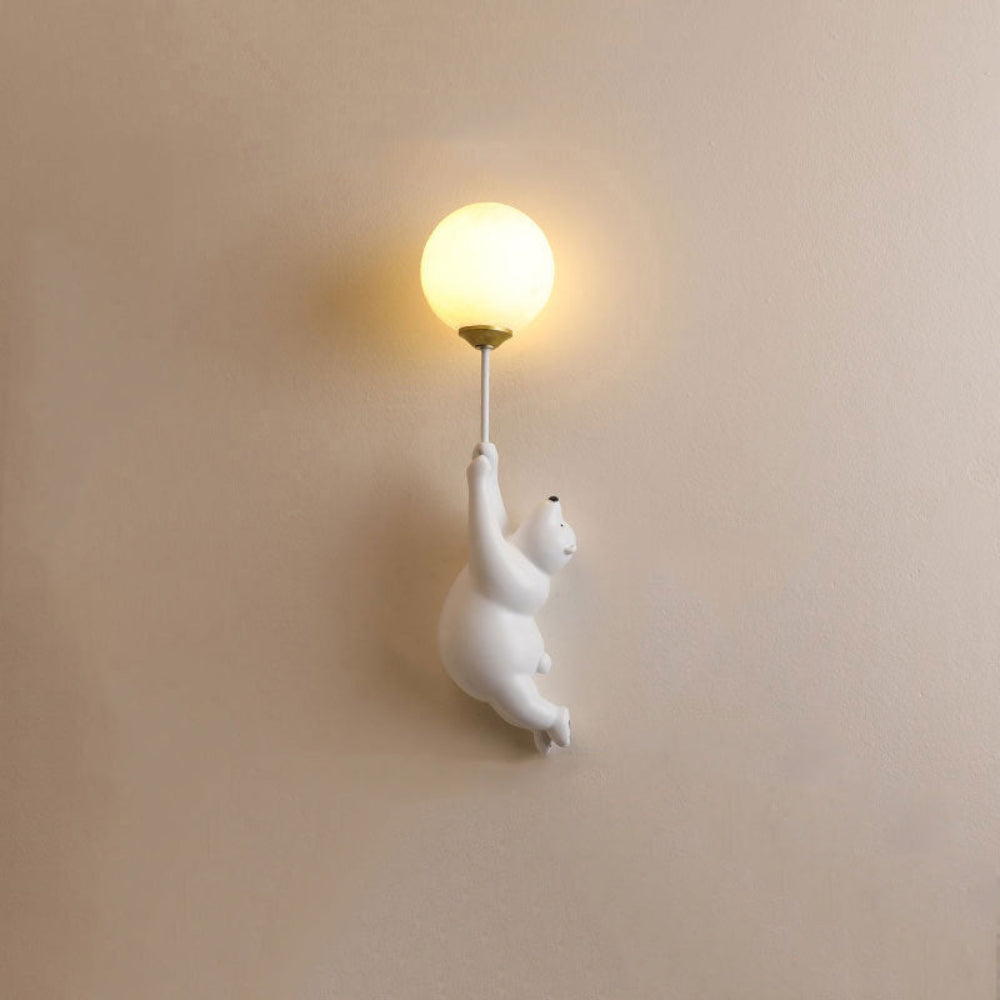 Bedårande Björn Ballong Vägglampa för Barnrum Dekoration Carvallo