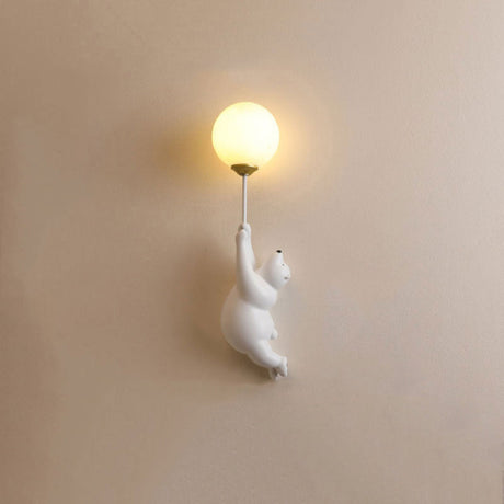 Bedårande Björn Ballong Vägglampa för Barnrum Dekoration Carvallo