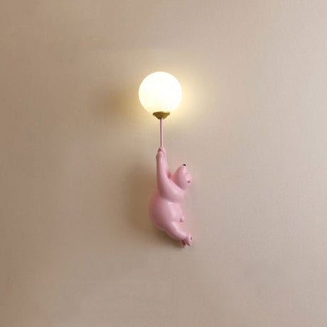 Bedårande Björn Ballong Vägglampa för Barnrum Dekoration Carvallo