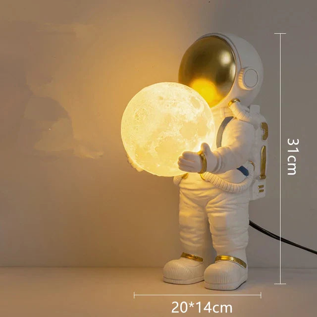 Astronaut LED Bordslampa för Barns Sovrum och Vardagsrumsbelysning Carvallo