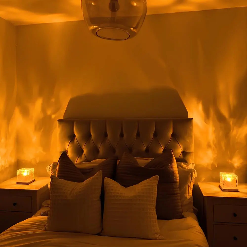 Aurora Borealis Cube Belysningslampa för Fängslande Hemdekor Carvallo