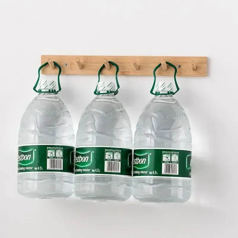 Bambu Vägg Kappa med Krok för Jackor och Nycklar Carvallo