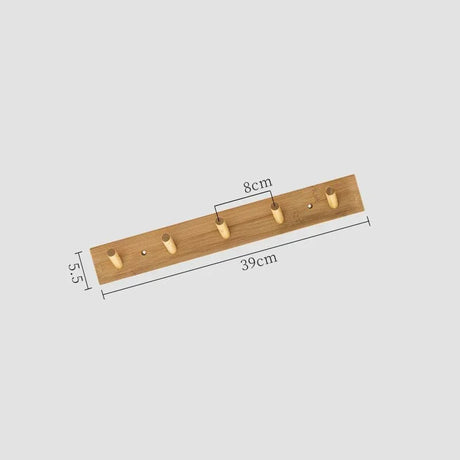Bambu Vägg Kappa med Krok för Jackor och Nycklar Carvallo
