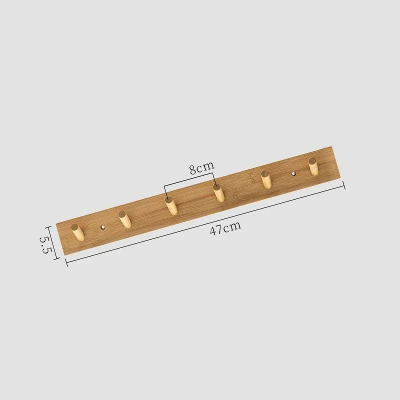 Bambu Vägg Kappa med Krok för Jackor och Nycklar Carvallo