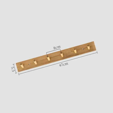 Bambu Vägg Kappa med Krok för Jackor och Nycklar Carvallo