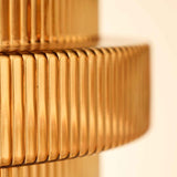 Flaskformad mässingsglas hängande lampa för vintage elegans Carvallo