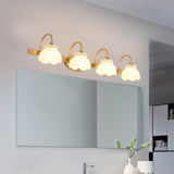 Brass LED Spegelbelysning För Badrum Väggmontering 2 3 4 Huvuden Carvallo