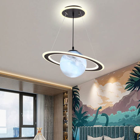 Barns LED Hängande Lampa med Planetär Motiv för Barnrum Carvallo