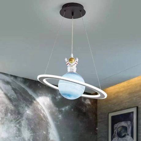 Barns LED Hängande Lampa med Planetär Motiv för Barnrum Carvallo