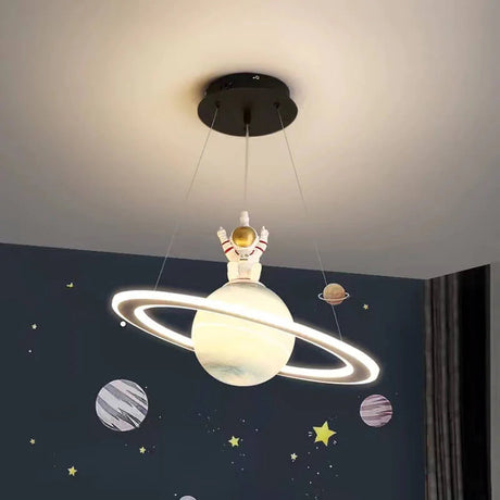 Barns LED Hängande Lampa med Planetär Motiv för Barnrum Carvallo