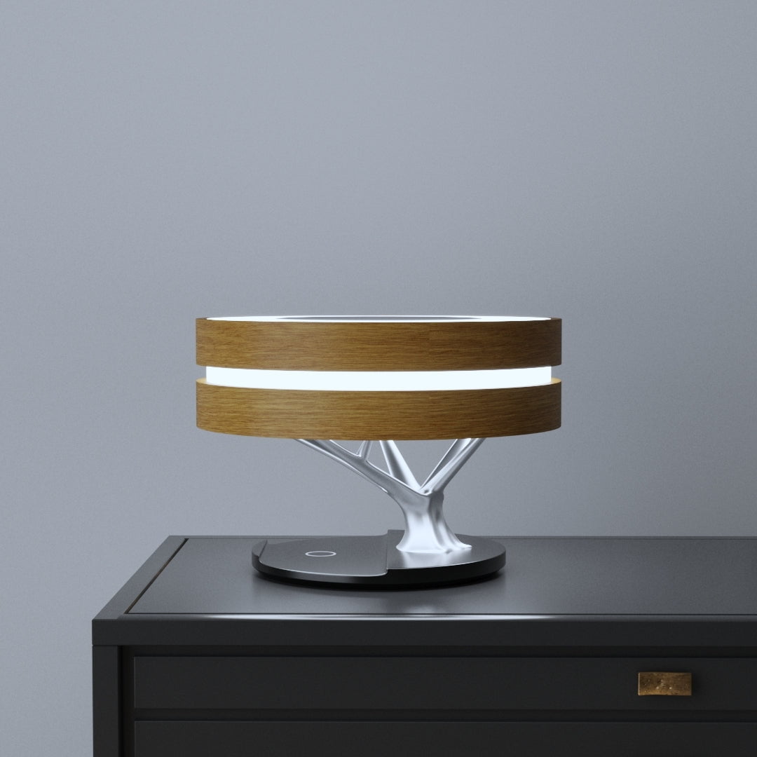 Circle of Life Lampa med Trådlös Laddning och Bluetooth Högtalare Carvallo