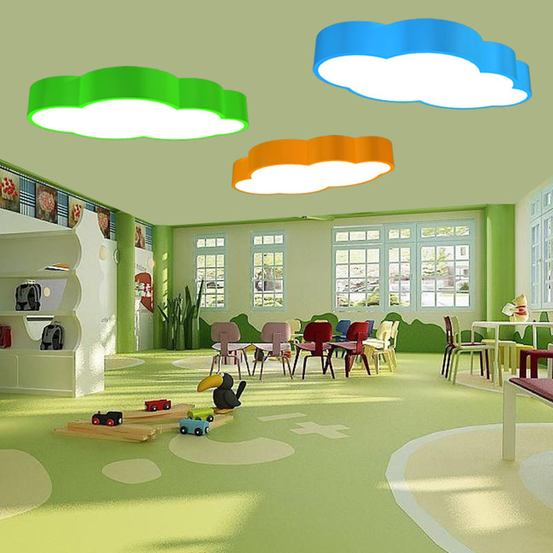 Molnformad Barnrum Taklampa Led Akryl Barn Carvallo