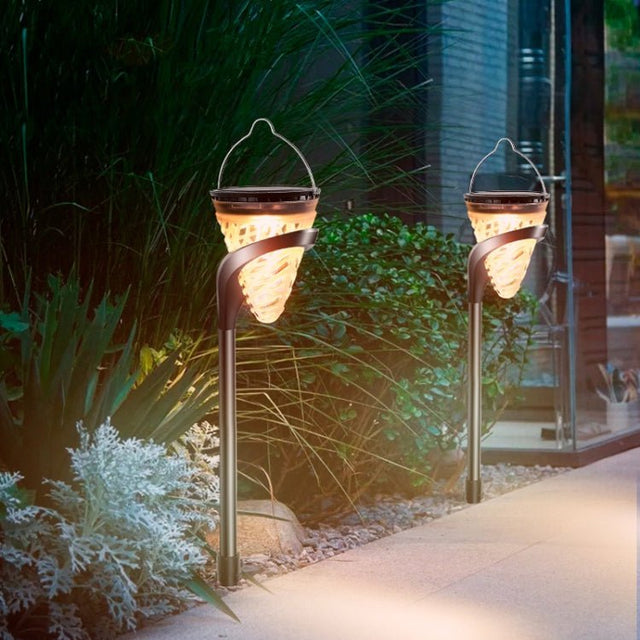 Cone Pathway Solar LED Light Utomhus IP65 Vattentät Carvallo