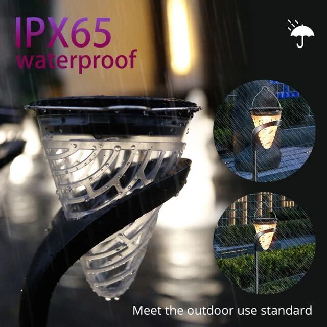Cone Pathway Solar LED Light Utomhus IP65 Vattentät Carvallo