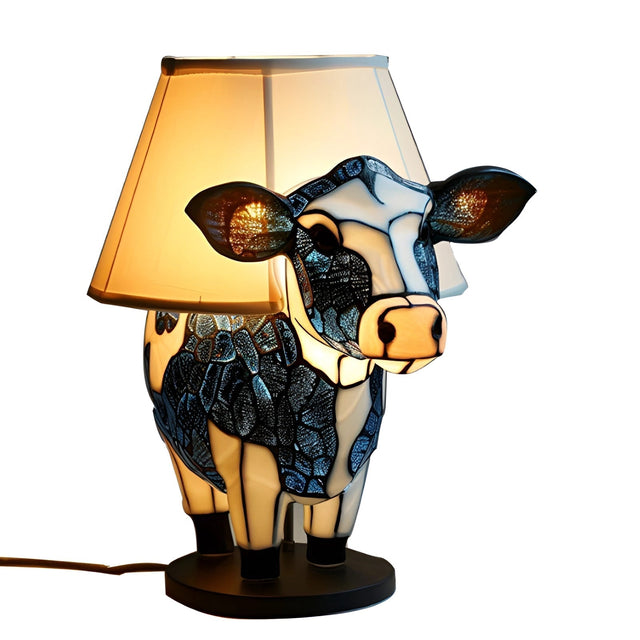 Ko Table Lamp Lekfullt Djurtema Belysning Usb Dekor Carvallo