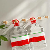 Kreativ Vågformad Vägghängare Inga Borra Installation Carvallo