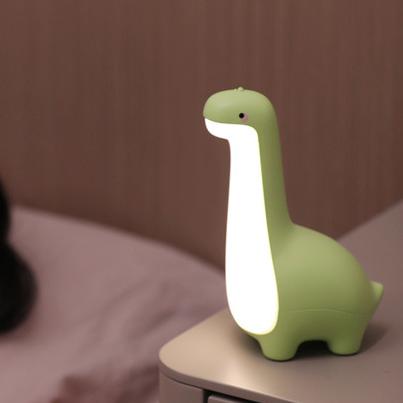 Söt långhalsad dinosaur LED-nattlampa för barn och flickor Carvallo