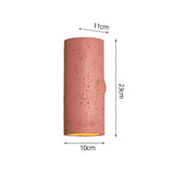 Cylinder Tube Vägglampa Wabi Sabi Stone LED Vägglampa Carvallo