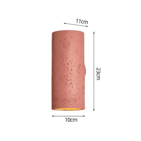 Cylinder Tube Vägglampa Wabi Sabi Stone LED Vägglampa Carvallo