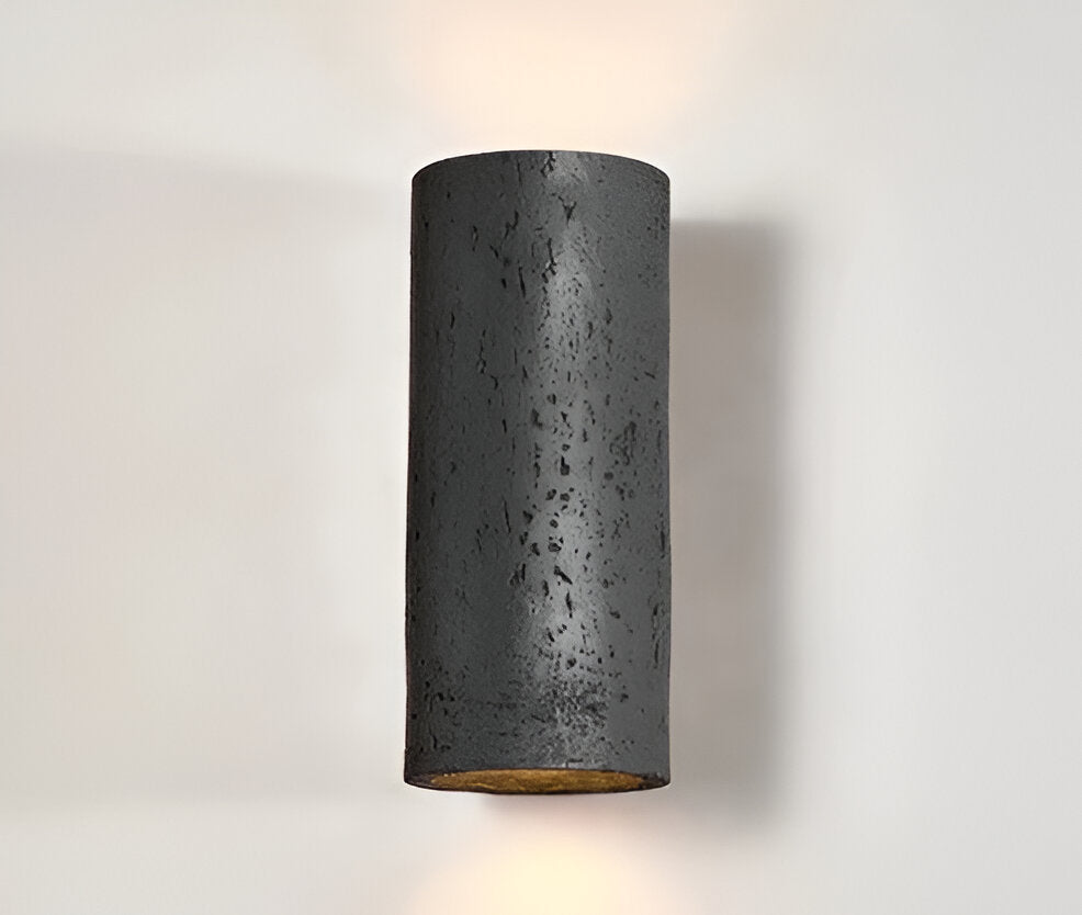 Cylinder Tube Vägglampa Wabi Sabi Stone LED Vägglampa Carvallo