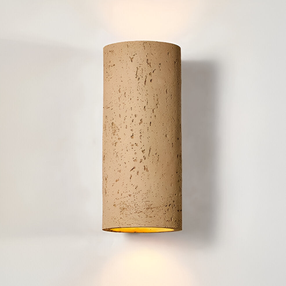 Cylinder Tube Vägglampa Wabi Sabi Stone LED Vägglampa Carvallo