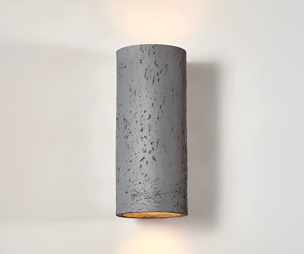Cylinder Tube Vägglampa Wabi Sabi Stone LED Vägglampa Carvallo