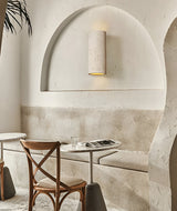 Cylinder Tube Vägglampa Wabi Sabi Stone LED Vägglampa Carvallo