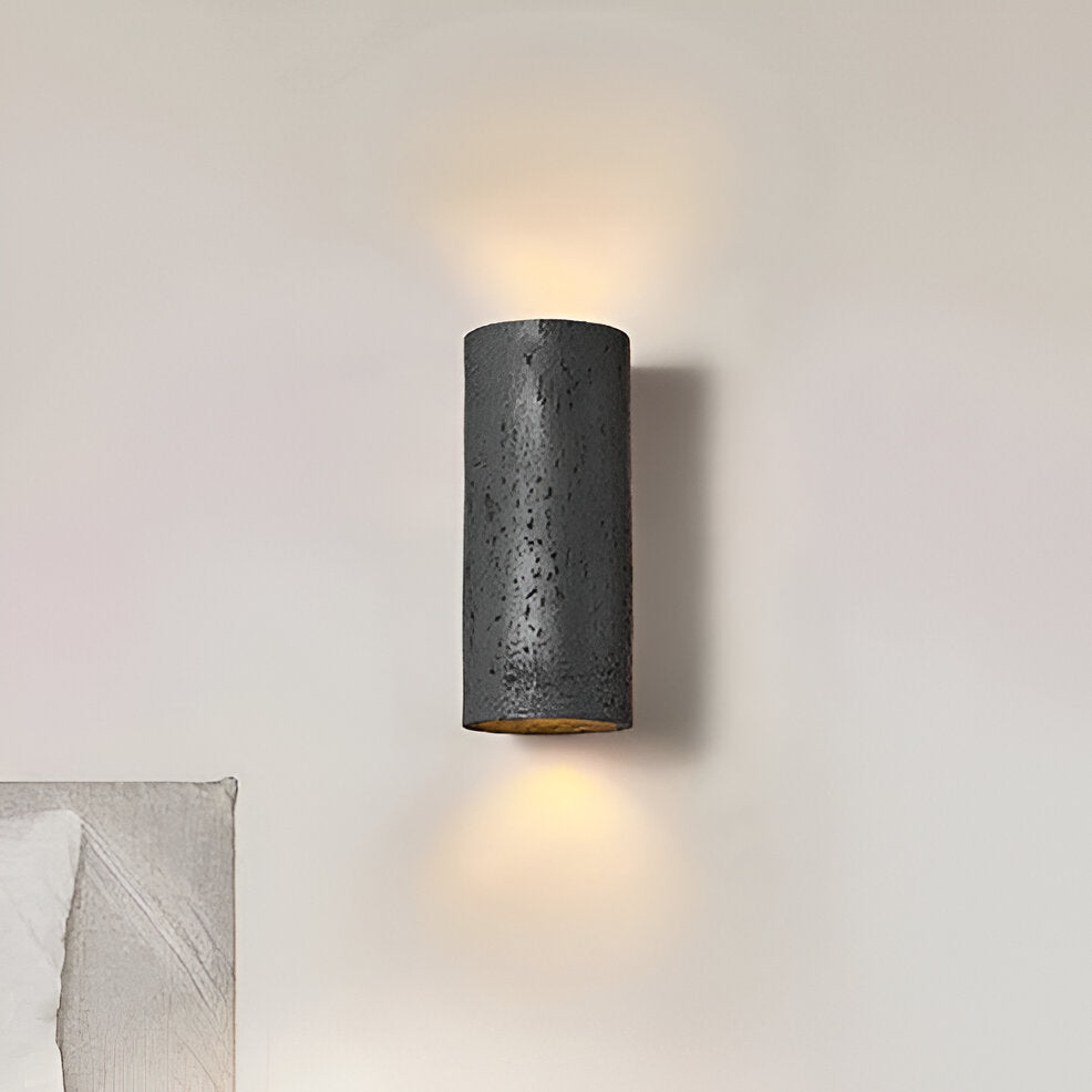 Cylinder Tube Vägglampa Wabi Sabi Stone LED Vägglampa Carvallo