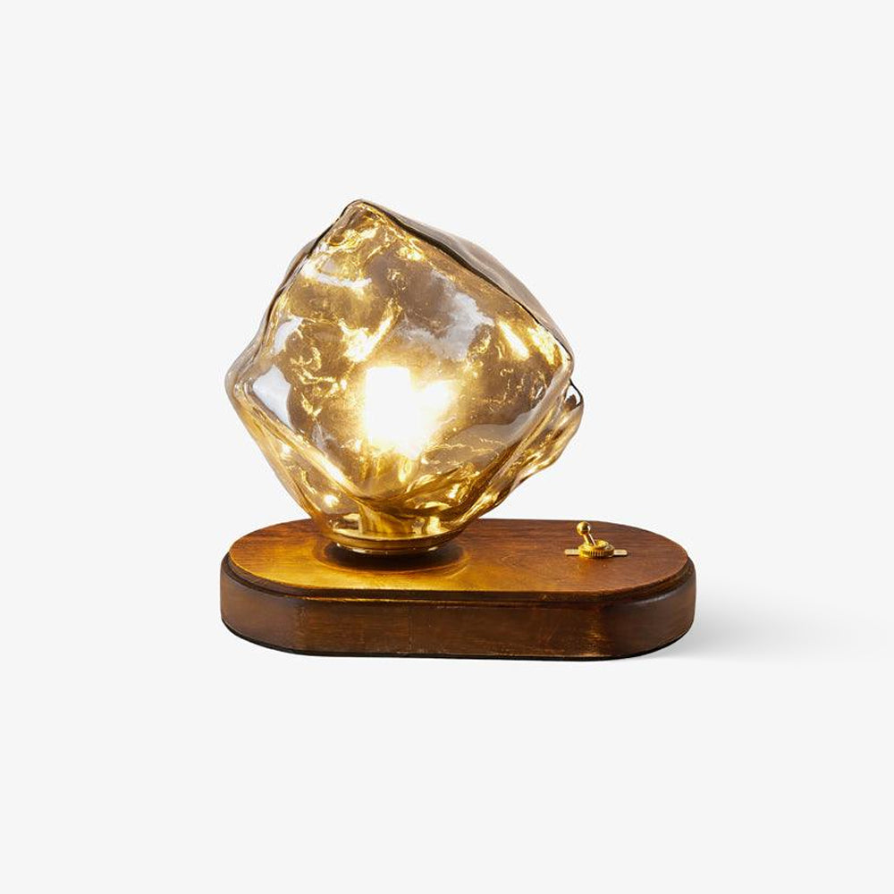 Elegant Glasbordslampa för Hemljus med Frostad Design Carvallo