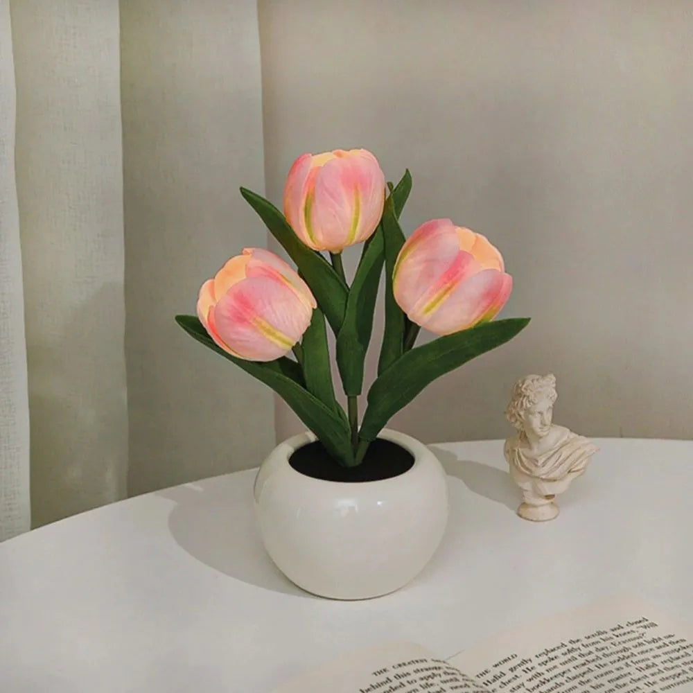 Floral Tulip Nattljus för Varm Atmosfär och Heminredning Carvallo