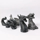 Giant Wooden Dragon Sculpture for Gothic Garden Decor Carvallo