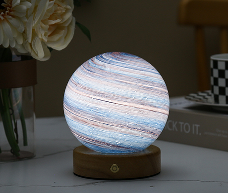 Glass Moon Sphere Night Light För Heminredning Atmosfär Carvallo