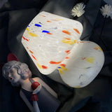 Glas Svamp Lampa Vintage LED Belysning för Sovrumsinredning Carvallo