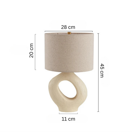 Gold Finish Bordslykta Med LED Ljus Källa E27 Varm Vit Carvallo