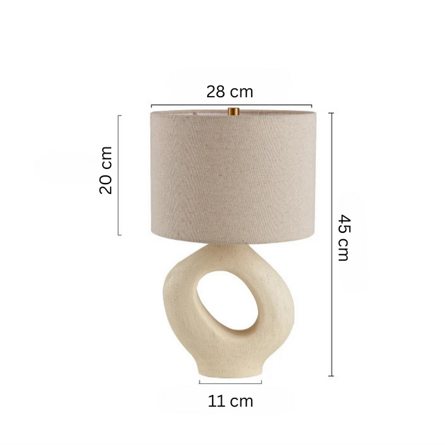 Gold Finish Bordslykta Med LED Ljus Källa E27 Varm Vit Carvallo