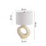 Gold Finish Bordslykta Med LED Ljus Källa E27 Varm Vit Carvallo