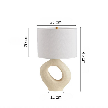 Gold Finish Bordslykta Med LED Ljus Källa E27 Varm Vit Carvallo