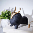 Golden Horned Yak Table Accent för Modern Heminredning Carvallo