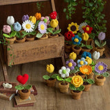 Crochet Blomkruka Dekoration Med Keramisk Bas Carvallo