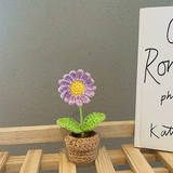 Crochet Blomkruka Dekoration Med Keramisk Bas Carvallo