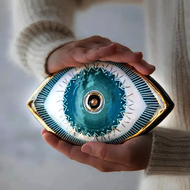 Evil Eye Dekor för Skydd och Lyckobringande Amulett Carvallo