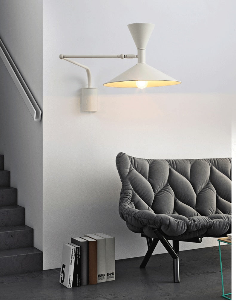 Inomhus Swing Arm Vägglampa För Sovrum Och Vardagsrum Carvallo