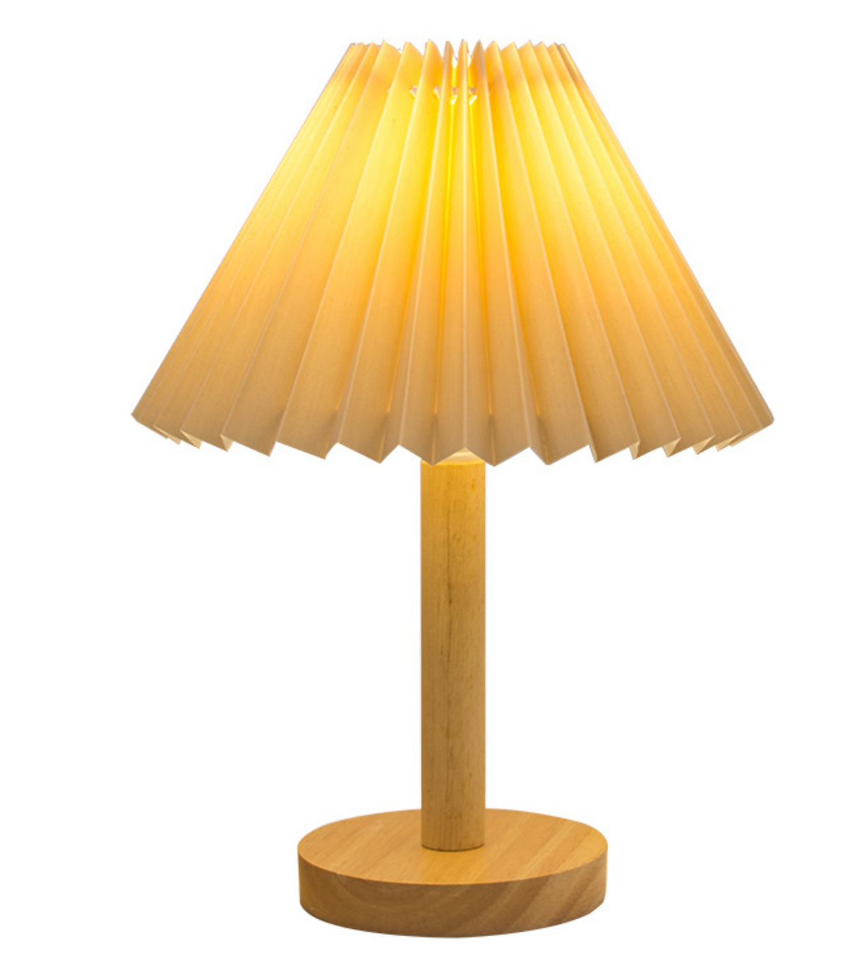 Koreansk Retro Plisserad Bordslampa för Elegant Hembelysning Carvallo