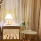 Koreansk Retro Plisserad Bordslampa för Elegant Hembelysning Carvallo