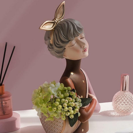 Mimosa Skulptur för Hem eller Kontor Vacker Dekorativ Konstverk Carvallo