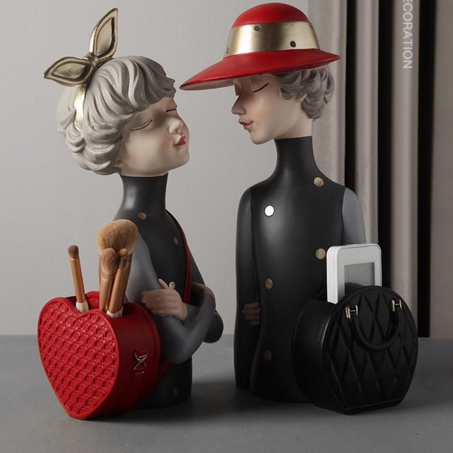 Mimosa Skulptur för Hem eller Kontor Vacker Dekorativ Konstverk Carvallo