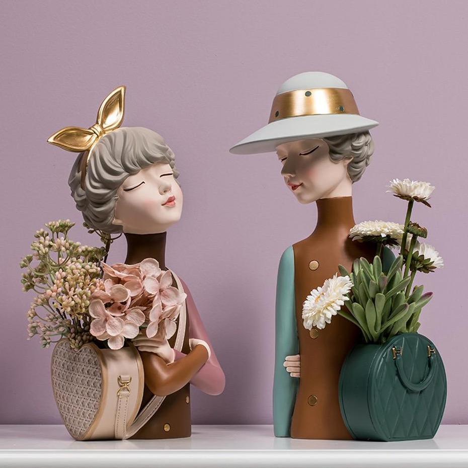 Mimosa Skulptur för Hem eller Kontor Vacker Dekorativ Konstverk Carvallo