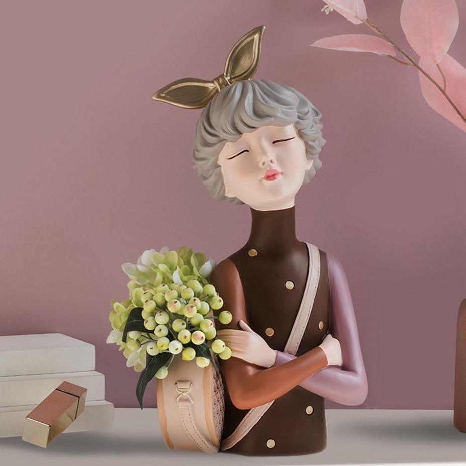 Mimosa Skulptur för Hem eller Kontor Vacker Dekorativ Konstverk Carvallo