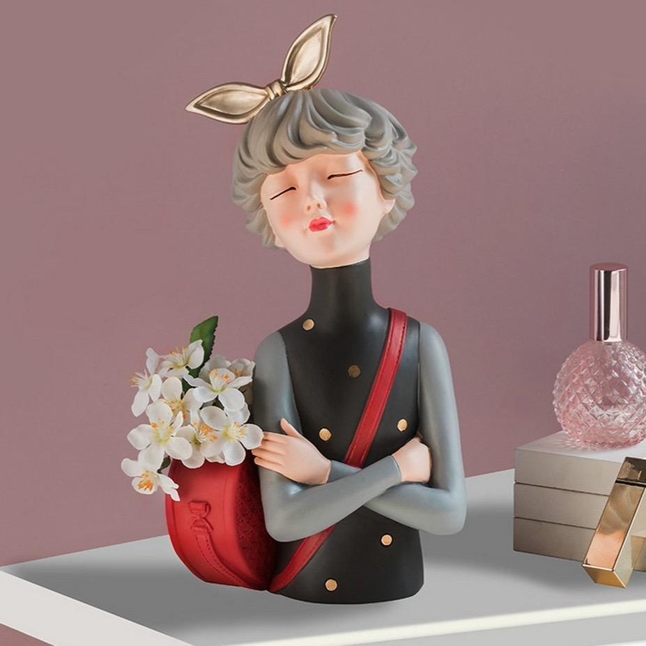 Mimosa Skulptur för Hem eller Kontor Vacker Dekorativ Konstverk Carvallo