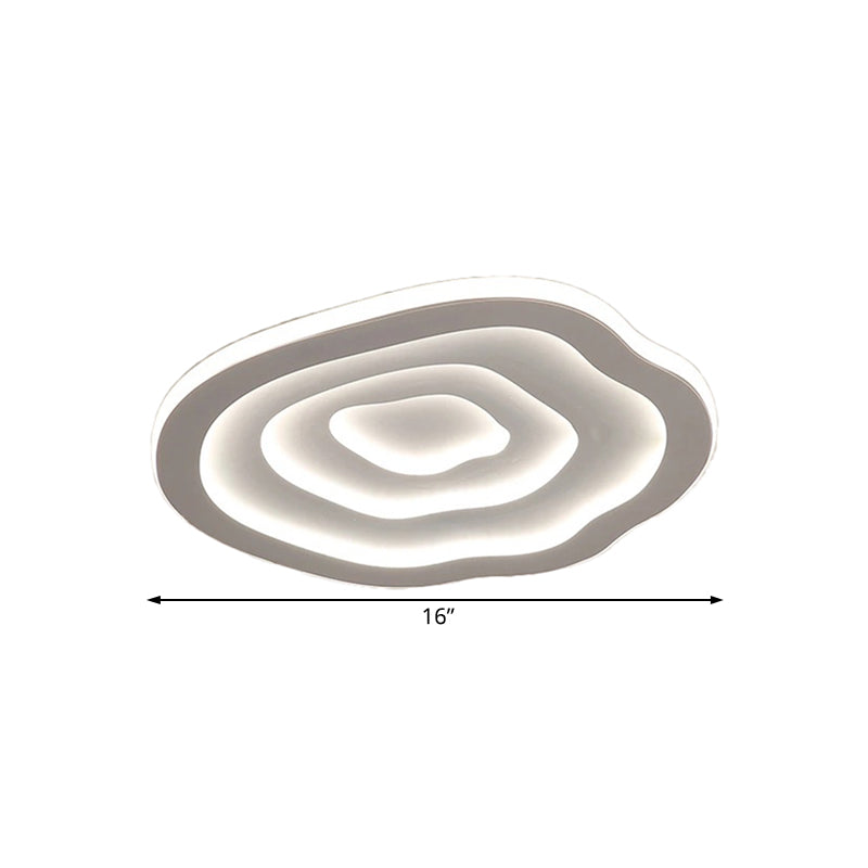 Modern Ripple Akryl Taklampa LED Infälld i Vitt Ljus Carvallo